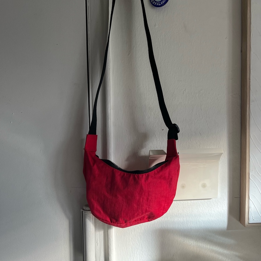 Small nylon crescent bag